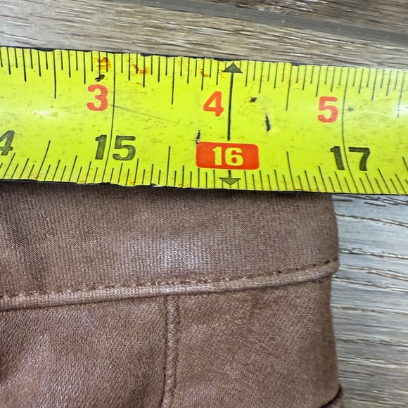 Paige Claudine in Cognac Luxe Coating, Size 31, Fall, Winter, Holiday Flare Jean - Picture 13 of 16